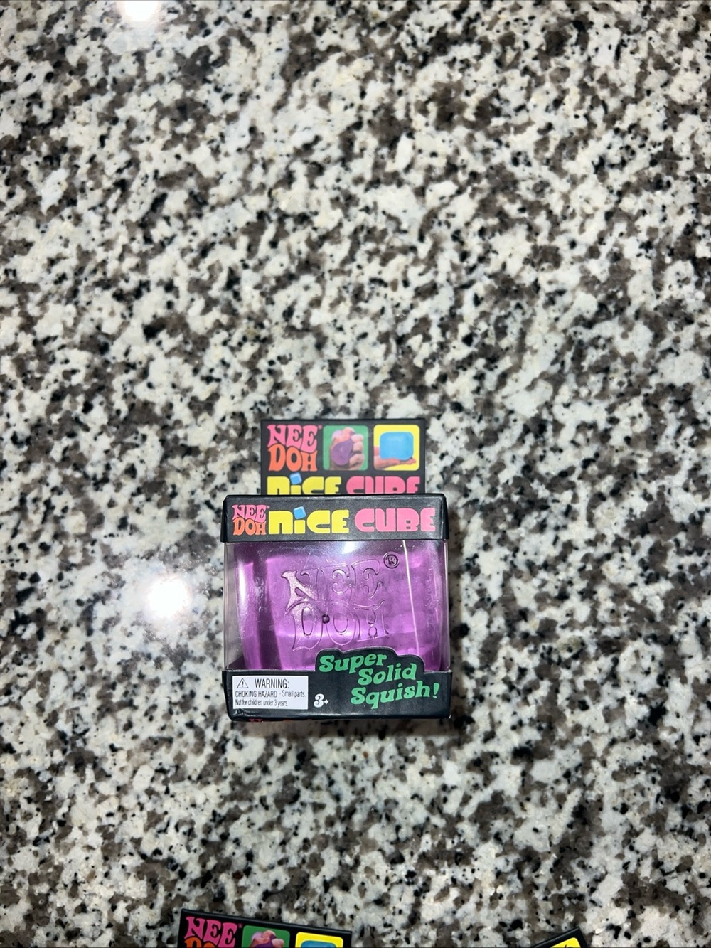 Nee Doh Nice Cube Purple Super Solid Squish